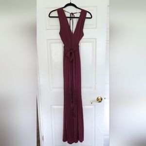 BCBGMaxAzria Deep Red Maxi Dress